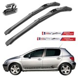 Cumpara ieftin Stergatoare TeamCar Hybrid Set Fata Peugeot 307 Hatchback (2001-2004) Cauciuc Natural Prindere Carlig