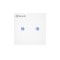 Intrerupator Dublu Wi-Fi cu Touch din Sticla Tellur, SS2N, 2 Porturi SmartElectro IntelligentHouse