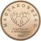 Ungaria 20 Forint 2020 - (Eroii necunoscuti Covid 19) 26.3 mm, KM-New UNC !!!