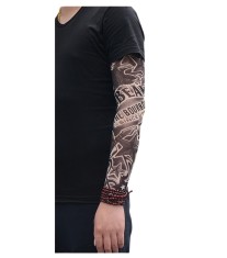 Maneca tatuaj temporar, print 3D, cu protectie solara pentru brate, marime universala, unisex, Negru