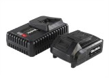 Set de pornire 18 V Li-Ion: 1 acumulator 2,0 Ah + 1 &icirc;ncărcător rapid