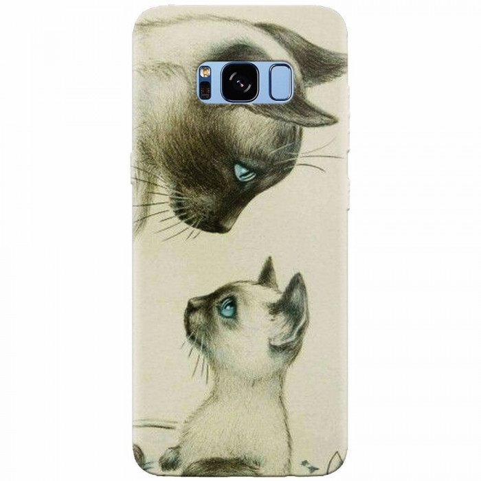 Husa silicon pentru Samsung S8, Little Cat