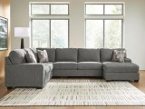 Coltar Newellen Tapitat Stofa Gri L:356 X H: 100 X l: 234 cm