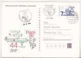 bnk cp Cehoslovacia - Expofil Praga `88 - stampila ocazionala - marca fixa - circulata - posta parasutata