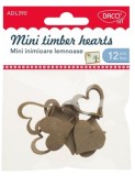 Cumpara ieftin Accesorii craft - Mini-inimi lemnoase | Daco