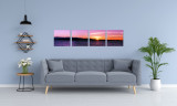 Cumpara ieftin Tablou canvas 4 piese - Sunset horizon, 4 Decor