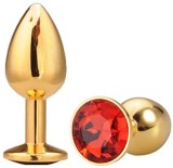 Dildo metalic Rosy Medium Red Diamond