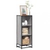 VidaXL Bibliotecă, gri sonoma, 40x35x107,5 cm, lemn prelucrat 849112