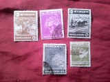 Serie mica Bangladesh 1973 - Vederi , 5 valori stampilate