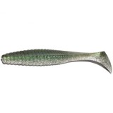 Shad Hide Up Stagger Original 3&quot; Salt, S-03 Silver Shad Green, 7.6cm, 4.5 g, 10buc/pac