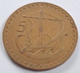 Cipru, 5 Mils 1963, Europa
