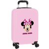 Troler Minnie Mouse cu carcasa rigida, 34x55x20 cm, Safta