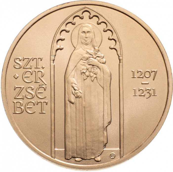 Ungaria 2000 Forint 2021 Sfanta Elisabeta BU