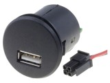 &Icirc;ncărcător Auto USB A 5V 2.1A Negru