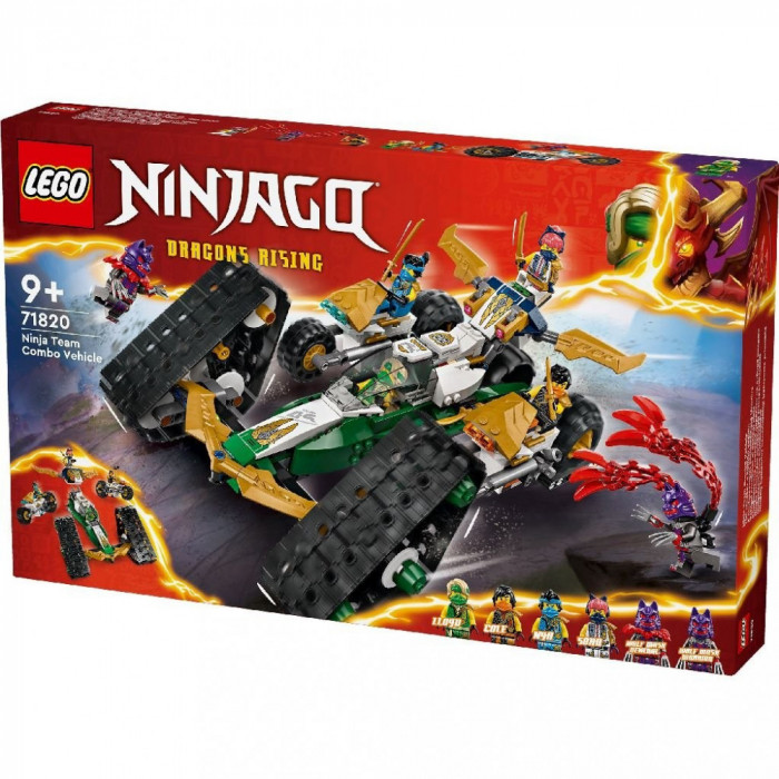 LEGO NINJAGO VEHICUL COMBINAT AL ECHIPEI NINJA 71820 SuperHeroes ToysZone
