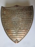 Rara! Emblema Puritan Manufacturing Company Boston 1897 masini cusut industriale