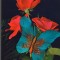CPIB 15107 - FELICITARE. FLORI, TRANDAFIRI, FLUTURE. IMPRIMATA IN ITALIA, SAR