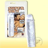 Prelungitor Penis Orion Super Dick Sleeve, 16cm, TPE Transparent - Extensie Penis, Halat Penis