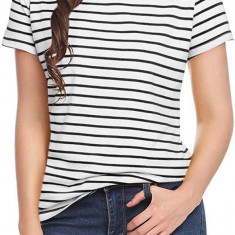 Oco Femei '80 Off Shoulder Topuri Mânecă scurtă Casual Loose Fit Bluză tricou