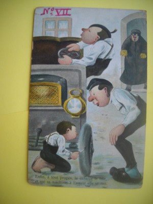 HOPCT 509 V COPII ..PROBLEMA !!! -GERMANIA -CARICATURA VECHE-EUROPA --NECIRCULATA foto