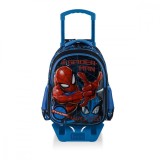 Ghiozdan tip troller cu 2 compartimente, Spiderman