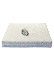 Set Saltea ortopedica, Jupiter Memory One 160x200x24cm, cu spuma poliuretanica, memory foam 4 cm, husa detasabila, tricot Silver Care, hipoalergenica,