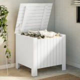 vidaXL Cutie depozitare capac &quot;RANA&quot;, alb, 60x49x54 cm, lemn masiv pin