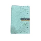 Set 5x Prosop de fata 50x90cm Model Jaquard Wander Verde 470gr/mp 42089ET JGR Bumbac