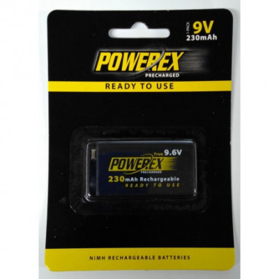 Powerex Precharged 9.6V 230mAh reincarcabil-Conținutul pachetului 1x Blister foto