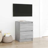Cumpara ieftin Dulap TV Gri Sonoma 40x35x54 cm lemn prelucrat