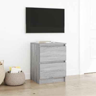 Gossi dulap tv gri sonoma 40x35x54 cm lemn prelucrat foto