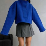 Bluzon Funky Vatuit Albastru, Patricia