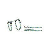 SET HAM+LESA PENTRU PISICA FLAMINGO AMIRA GREEN 20-35CMx10MM