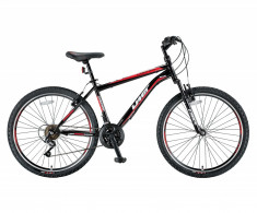 Bicicleta MTB Umit Kronos V , Culoare Negru/Rosu , Roata 26&amp;quot;PB Cod:26471000002 foto