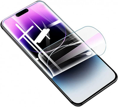 Folie protectie, silicon hidrogel, pentru iPhone 14 Pro Max, ecran, regenerabila foto