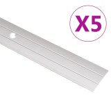 Cumpara ieftin Profile de pardoseală, 5 buc., auriu, 134 cm, aluminiu