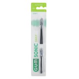 Set 2x Rezerve, Gum, Activital, Sonic Daily, Capete Standard, pentru Periuta Sonica, Soft, Culoare N