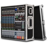 Cumpara ieftin Mixer audio profesional 12 canale, 600W x 2, 12 intrări microfon/instrumente,