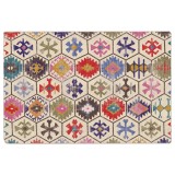 Covor lavabil anti-alunecare, multicolor, 120x180 cm
