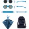 Ochelari de soare pentru copii MOKKI Click &amp; Change, protectie UV, bleu, 0-2 ani, set 2 perechi