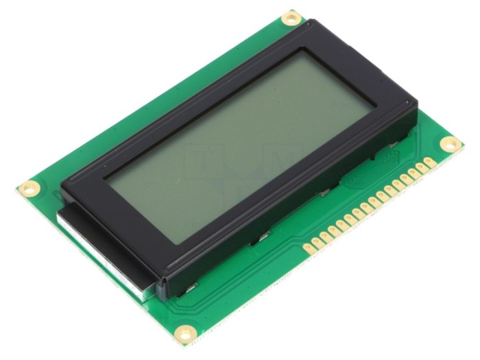 Afișaj LCD alfanumeric 16x4, gri