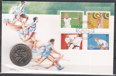 Portugalia - Jocurile Olimpice - Seul, FDC Numis foto