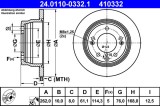 ATE 24.0110-0332.1 Disc frana