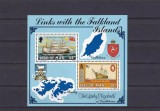 Isle of Man 1984 - Vapoare, Falkland Islands, bloc neuzat