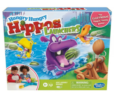 Joc Hungry Hungry Hippos Launchers, Hasbro Gaming E9707 foto