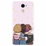 Husa silicon pentru Huawei Y7 Prime 2017, Girls Support Girls
