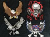 Petic/Patch/Emblema brodat geaca/vesta/etc piele/textil moto/rock/punk, Marime universala, Multicolor