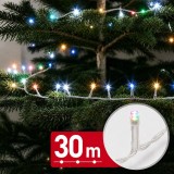 Instalație de Crăciun LED Phenom, 30 m, 600 LED-uri multicolor, 8 moduri de iluminare, cablu transparent, IP44