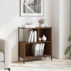 VidaXL Bibliotecă, stejar maro, 72x28x77,5 cm, lemn prelucrat 838882