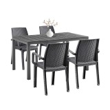 Set mobilier de grădină Indy 4+1, grafit